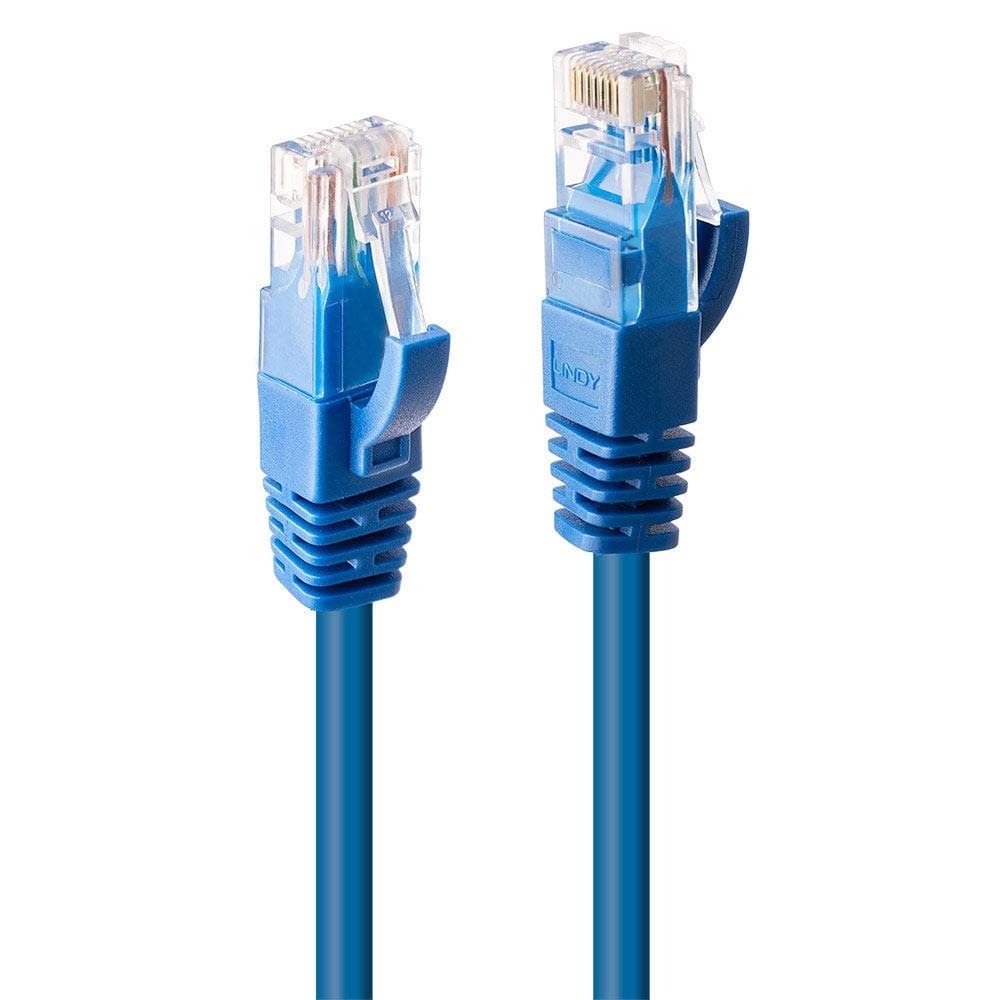 LINDY 20m CAT6 U/UTP Ethernet Cable, Blue