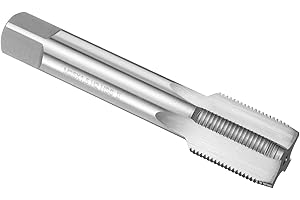uxcell Hand Plug Tap M25 x 1.5 H2 Metric Thread Plug Style Taps Straight Flute Screw Tapping Threading Tool High Speed Steel 