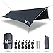 WINNER OUTFITTERS Hammock Rain Fly,Ripstop Nylon Waterproof Tent Tarp Shelter for Camping,Backpacking,Hiking in Sunshade,Moisture,Rain,Lightweight&Portable,Easy Set Up(HEX/Diamond)