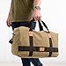 LVSOMT Duffel Bag Large Canvas Travel Sport Gym Bag Toiletry bag Carryon Luggage (gray)
