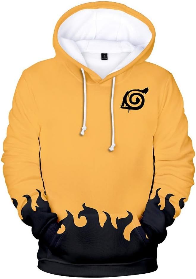 Naruto Hoodie Boy's Girl's Hoodies 3D Funny Printed Long Sleeve Pullover Fleece Sweatshirt with Pocket for Kids 2-13Y Age 2 3 4 5 6 10 11 12