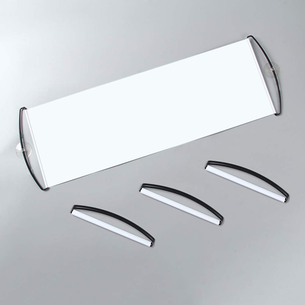 Handheld Pocket Roll Up Itself Dry Erase Whiteboard Kit,Reusable DIY Vinyl Blank Banner 4 Packs Custom White Banner for Birthday Party, Sports,Concerts,Cheer Congratulations,Team Spirit Event