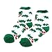 Aivtalk Womens Christmas Holiday Striped Fuzzy Socks Crew Socks, Warm Butter Soft, 6 Pair Pack