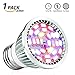 Grow Light, LED Grow Plant Light Bulb, UTTERBEST Grow Lights Full Spectrum Grow lamp for Hydroponic Plants, Succulent Plant, Flowering Plant Vegetables, Greenhouse Organic, Pack of 1(28W E26)
