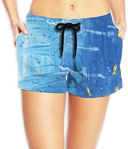 Lady Marine Watercolor Slim Fit Beach Walk Shorts