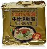 5-pack of Paldo Gomtang Oriental Style Noodles with Beef Soup Base, 5x102 G, Made in Korea