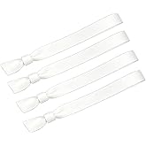 100 Pack Wrist Bands - White Wristbands for Events,Wristbands for Concerts Festival Admission Party 13.7” x 0.59”
