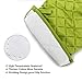 B.LeekS Cotton, Flame Retardant Quilted Silicone Coating Mitts Heat Resistant Potholder Microwave Oven Glove for Kitchen BBQ One Pair (Green)