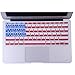 HDE Protective Silicone Keyboard Cover Skin for Macbook Air 11.6 (Model 1370 and A1465), American Flag