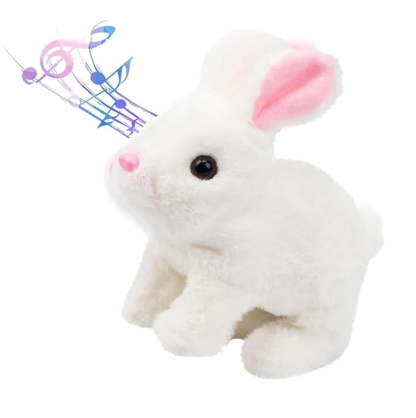 Photo 1 of Easter Bunny Toy,Hopping Bunny Toy,Interactive Bunny Realistic Bunny - Jumping, Twitching, and Shaking Ears, Realistic Bunny that Moves, Realistic Bunny Toys for Kids (White)