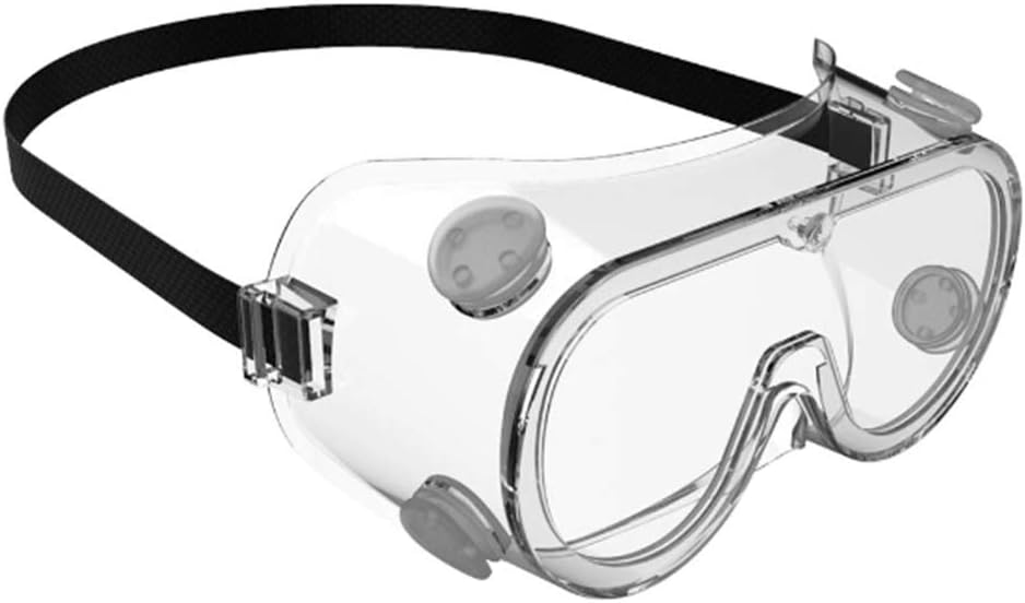Safety Glasses Over Spectacles,Anti-Fog Dust-Proof Saliva Protective Glasses with Adjustable Head Band for Workplace Lab Unisex Transparent Goggles (3PCS)