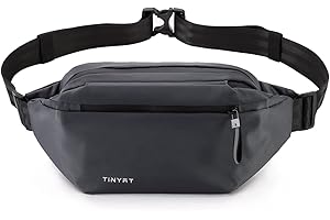 TINYAT Crossbody Bag for Men, Large Capacity Sling Pocket Bag Hiking Shoulder Bag With Adjustable Strap for Travel T2007