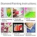 Leepakyuan DIY 5D Diamond Painting by Number Kits, Full Drill Crystal Rhinestone Embroidery Pictures Arts Craft for Home Wall Decor Gift, Aggressive Tiger, 12inch×16inch