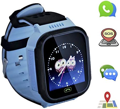 Kids smartwatch with Call and Location Tracking, Emergency SOS Alarm System, Compatible with iOS/Android System, Children's Christmas or Birthday Gift Preferred, Suitable for boy (Blue)