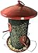 Wild Bird Seed Feeder Outdoor Decorative Garden Metal Hanging Food Dome Mesh House
