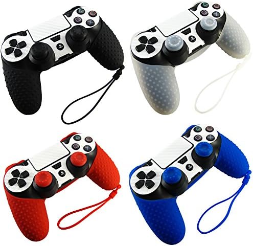 Pandaren Gamecube Controller PS4 Controller Grips for GC Adapter Set (Black)