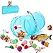 HIPIPET 21PCS Cat Toys Interactive Kitten Toys Assortments Tunnel Balls Fish Feather Teaser Wand Mice