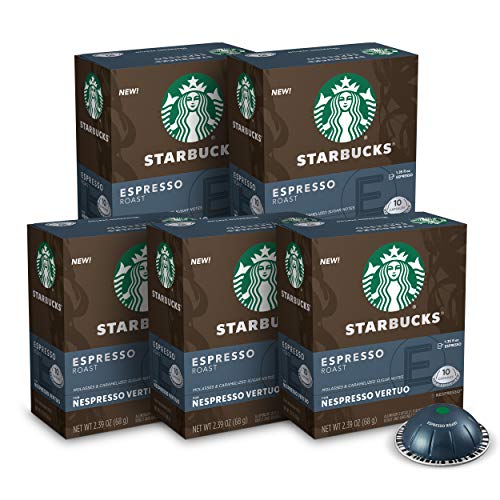 Starbucks Capsules for Nespresso Vertuo Machines — Dark Roast Espresso