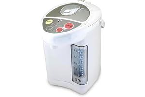 CUISINE TALENT Panda Electric Water Boiler and Warmer, 3.3L, White, Stainless Steel Interior, Programmable, Temperature Control, Automatic Shut-Off