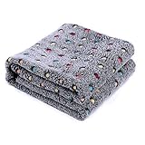 PAWZ Road Pet Dog Blanket Fleece Fabric Soft and Cute Dark Gray L