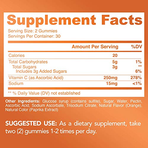 Havasu Nutrition Vitamin C Immune Support Gummies Designed for Defense