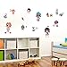LOL Girls Wall Decals Art Stickers Decor Removable LOL Girl Wall Decorations for Girls Kids (99Pcs)