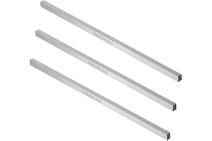 XMHF 3pcs Lathe HSS Square Cutting Tool Bits Bar Rectangular Lathe Fly Cutter Mill Blank 6x6x200mm