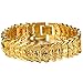 OVERMAL Fashion Jewelry Wholesale Fashion Jewelry Plated 18K Gold Men's Gold Bracelet