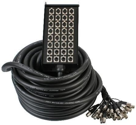 Audio / Video Cable Assembly, XLR Plug, XLR Jack, 98 ft, 30 m, Black