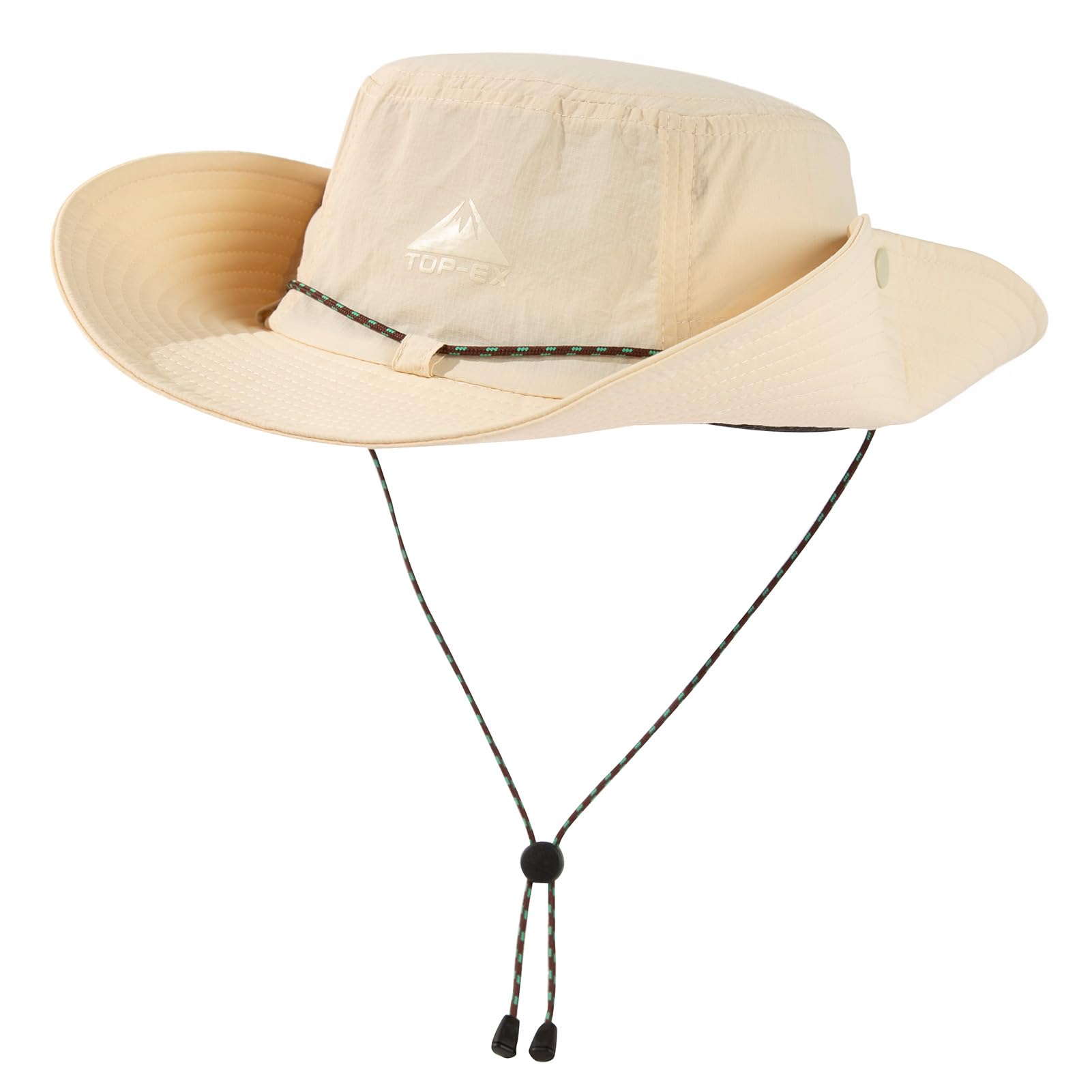 Photo 1 of TOP-EX XL/XXL Mens Waterproof Sun Hat UV Protection Wide Brim Bucket Hat for Summer Travel Fishing Hiking Packable & Sunglass Lock Beige XL 62 63