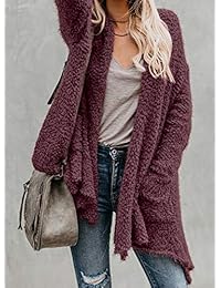 Sidefeel - Chaqueta de manga larga para mujer