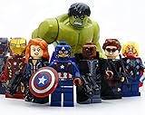 Avengers #2 Super Heroes Ironman Captain America Hulk Minifigure Building Blocks Bricks Assembly Toy 8pcs Not Lego