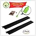 Modern Silicone Stove Counter Gap Cover by CulinArt | Set of 2 | Black Color | Great for Kitchen Stove Washing Machine Dryer Counters and More | 2 Bonus Gifts: Silicone Brush and B.B.Q Recipes eBook