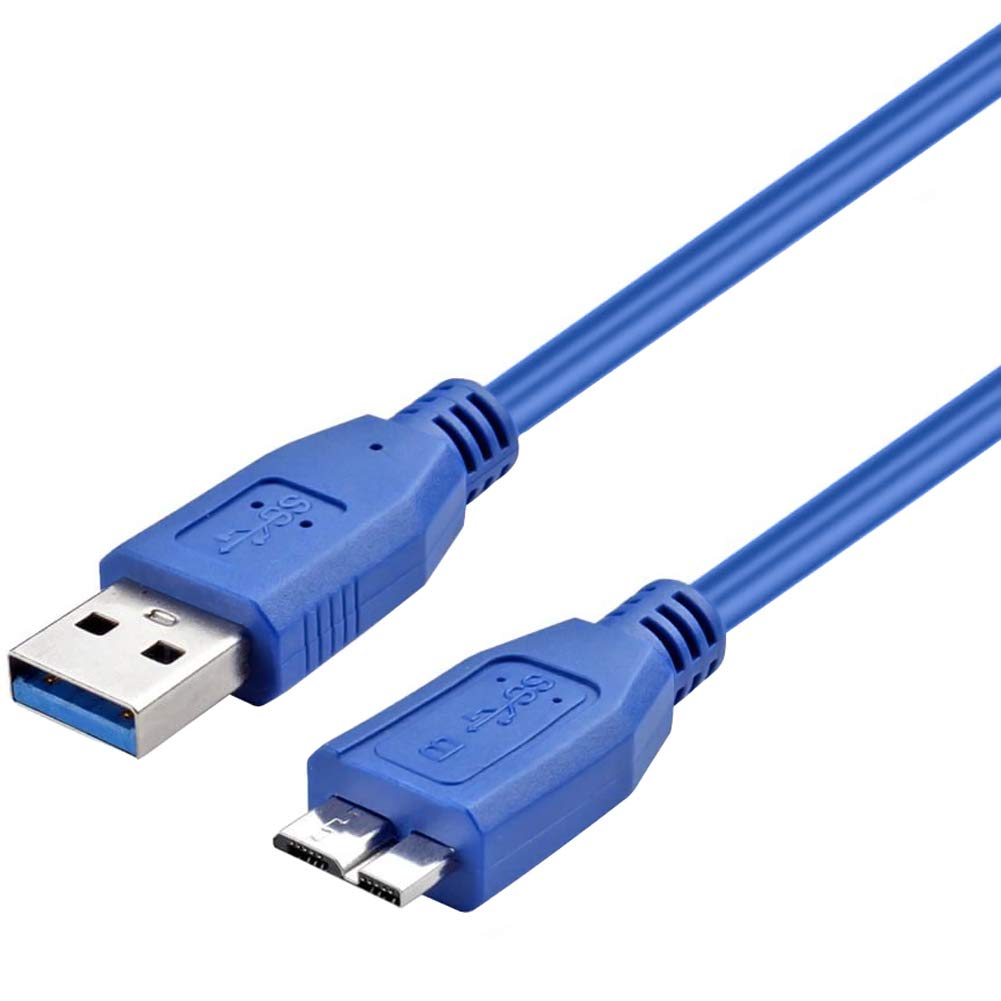 ULTRICS Hard Drive Cable 1M, USB 3.0 Type A to Micro USB B Cable, 5Gbps High Speed Data Transfer Cables, External Hard Drive Lead Compatible with Western, Seagate Expansion, WD, Samsung S5 Note 3