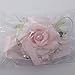 Arlai Wrist Corsage Wristband Roses Wrist Corsage for Prom, Party, Wedding Pink/White