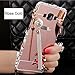 Samsung Galaxy Grand Prime G5308W Case,AMASELL Bling 3D Diamond Mirror case + Metal Aluminum Bumper & Pearl with Tassels Skin Case Cover For Samsung SM-G530H/SM-G530F (Rose Gold Mirror)