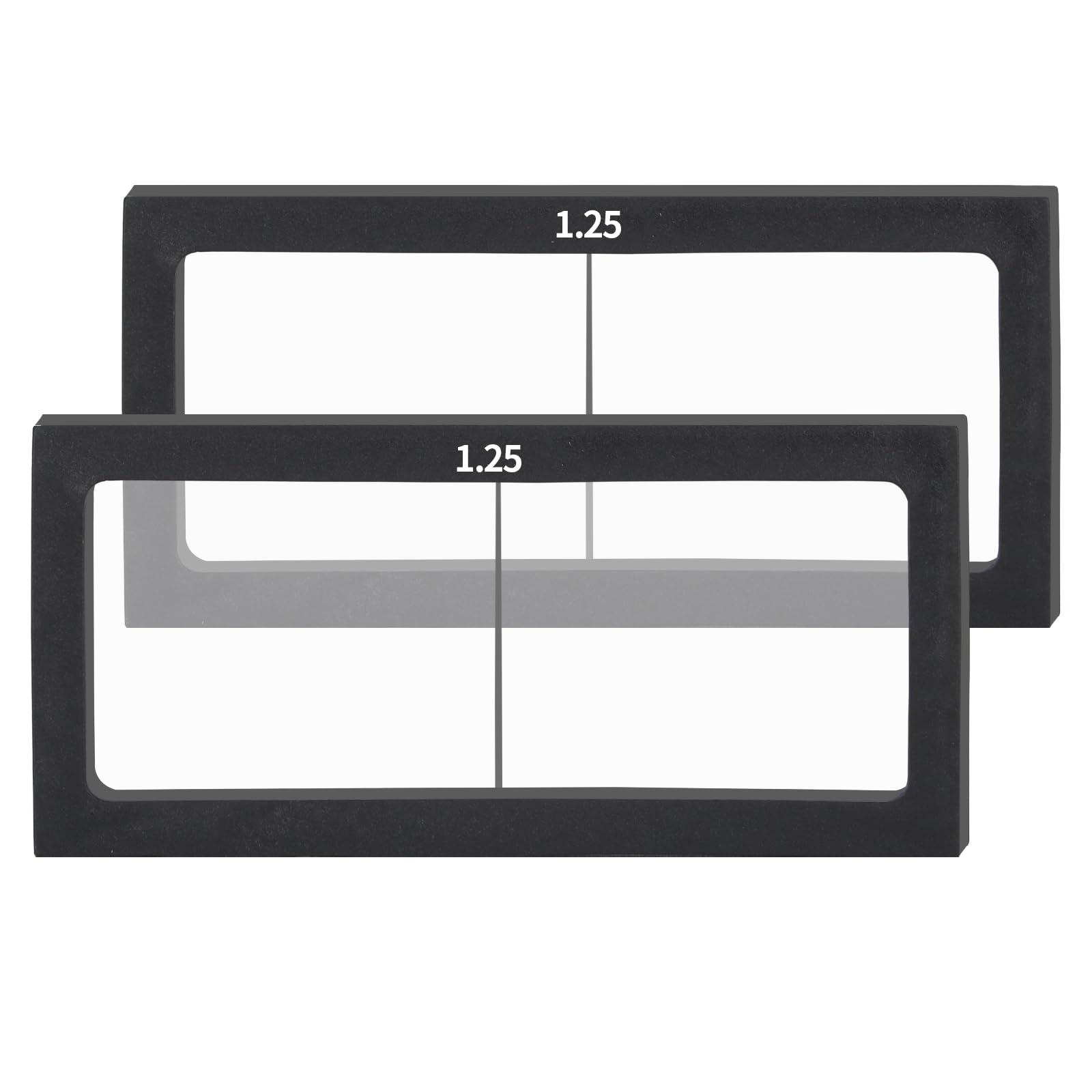 Photo 1 of 2/Pack Welding Glass Magnifier Lens Eye-Protecting Welder Accessories 0.75 1.0 1.25 1.5 1.75 2.0 2.25 2.5 2.75 3.0 Diopter Professional Processing Welding Helmet Magnifier Cheater Lens (1.25)