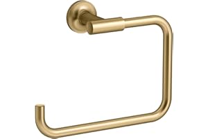 Kohler K-14441-2MB Purist-Towel Ring, Vibrant Brushed Moderne Brass