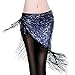 ROYAL SMEELA Womens Belly Dance Hip scarf Tassel Peacock Hip Scarves, Dark Blue, One Size, Dark Blue, One Size