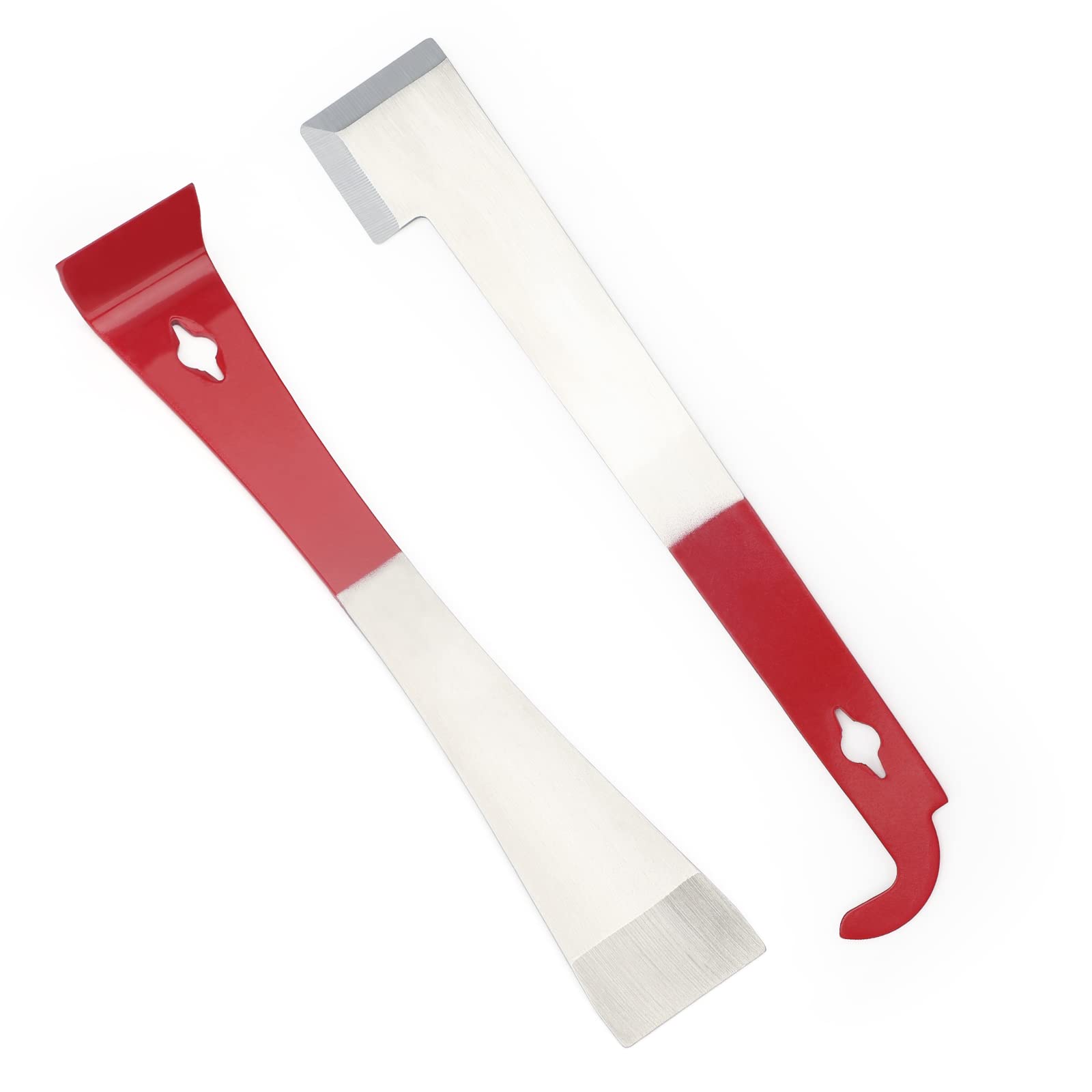 KINGLAKE 2 Pcs 304 Stainless Steel Bee Hive Tool Set Scrapers 2 Styles Frame Lifter Beekeeping Equipment for Beekeeper