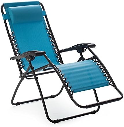 Caravan Sports dWzXZd Infinity Zero Gravity Chair, Aqua Blue, 2 Units