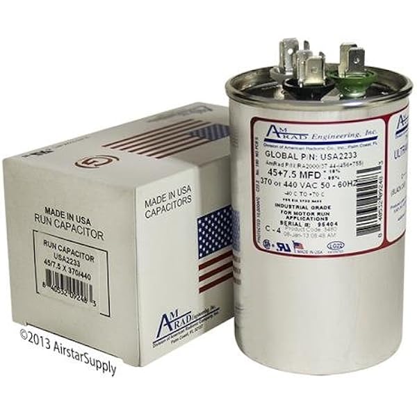 GE/Genteq 97F9883 97F9883BX 97F9883BZ2-45 + 7.5 uf 370/440 Volt 