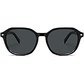 SOJOS Trendy Square Polarized Sunglasses for Women Men, Retro Vintage UV Protection Womens Mens Sun Glasses SJ2624