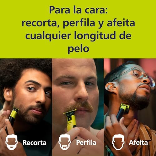 Lâminas de reposição philips qp440/50 oneblade 360, para aparador de barba e barbeador masculino, compatíveis com todos os philips oneblade, pacote com 4 unidades