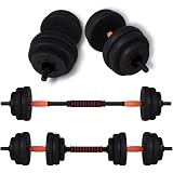 Set Manubri Regolabili FORZA 20kg &ndash; Piastre In Ghisa Con Collari Spinlock