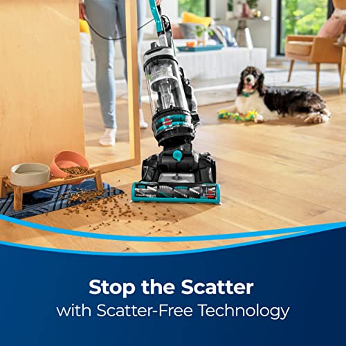 BISSELL CleanView Swivel Rewind Pet Reach Vacuum Cleaner, with Quick Release Wand, Swivel Steering and Automatic Cord Rewind, 3197B, Teal