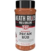 Heath Riles BBQ Rub - Pecan Seasoning, Champion Pitmaster Recipe, Legendary Rubs For Smoking & Grilling, 80+ BBQ Championships, 10 oz.