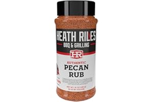 Heath Riles BBQ Rub - Pecan Seasoning, Champion Pitmaster Recipe, Legendary Rubs For Smoking & Grilling, 80+ BBQ Championships, 10 oz.