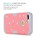 iPhone 7 Plus Case, GreenElec [Diamond Studded Bling Rhinestone] Hybrid Heavy Duty Dual Layer Armor Defender Protective Rubber Case With Fit Perfect Shock Absorbing Scratch Proof for iPhone 7 Plus