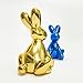 Made By Humans Balloon Money Bank Bunny, Cool and Unique Ceramic Piggy Bank with High-Gloss Finish - Gold